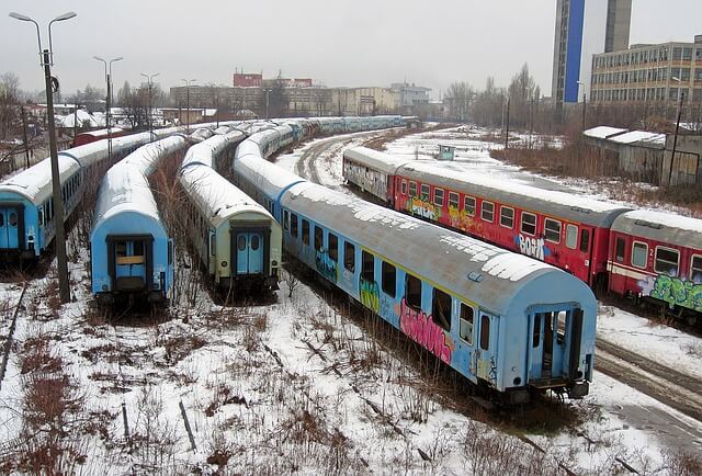 trem na romênia